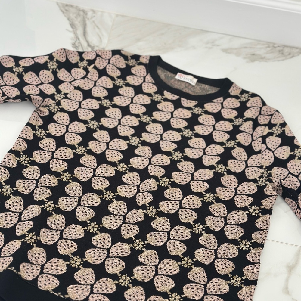 Red Valentino - Strawberry Patterned Sweater